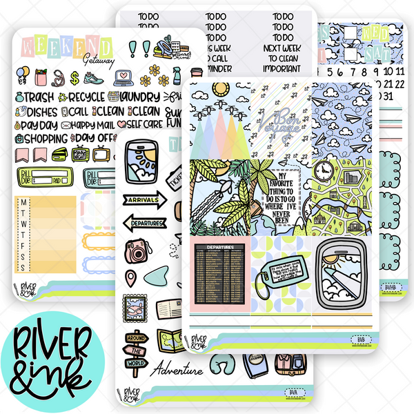 Bon Voyage | Weekly Vertical Planner Stickers Kit