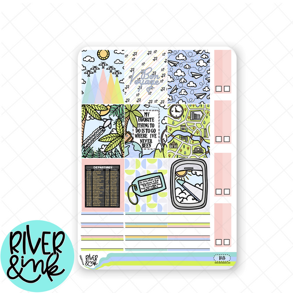 Bon Voyage | Hobonichi Cousin l Planner Stickers Kit