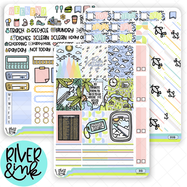 Bon Voyage | Hobonichi Cousin l Planner Stickers Kit