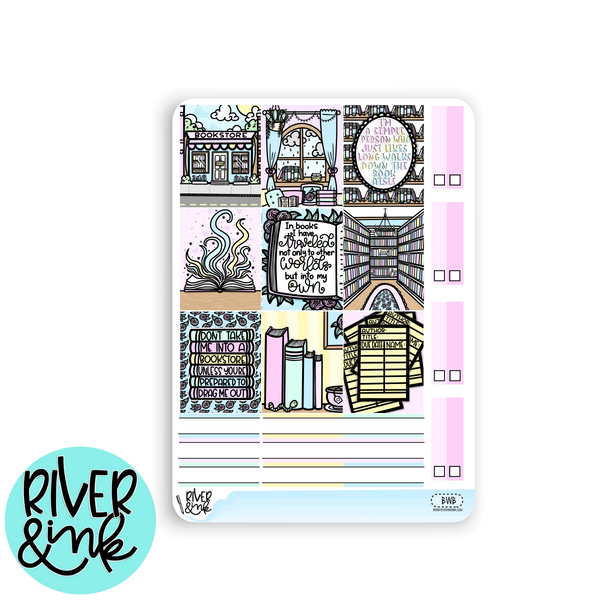 Bookworm | Hobonichi Cousin l Planner Stickers Kit