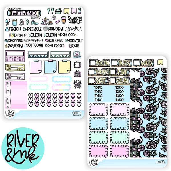 Bookworm | Hobonichi Cousin l Planner Stickers Kit