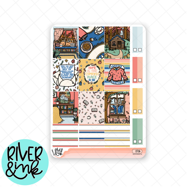 Cozy Fall Day | Hobonichi Cousin l Planner Stickers Kit