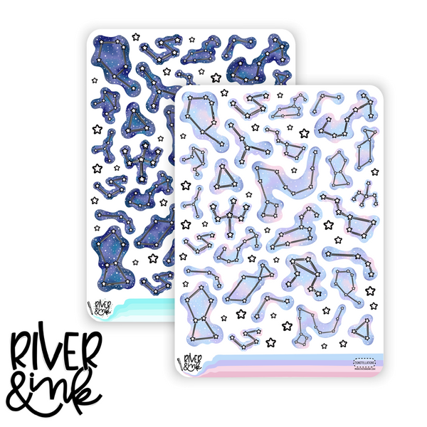 Constellation Art Deco | Hand Drawn Planner Stickers