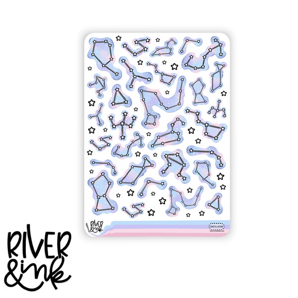 Constellation Art Deco | Hand Drawn Planner Stickers