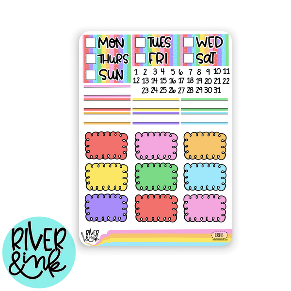 Chase The Rainbow | Vertical Stickers Kit Planner Stickers