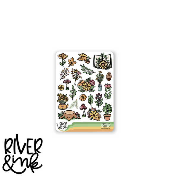 Changing Seasons | Vertical Stickers Kit Planner Stickers