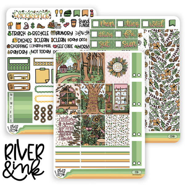 Changing Seasons | Hobonichi Cousin l Planner Stickers Kit