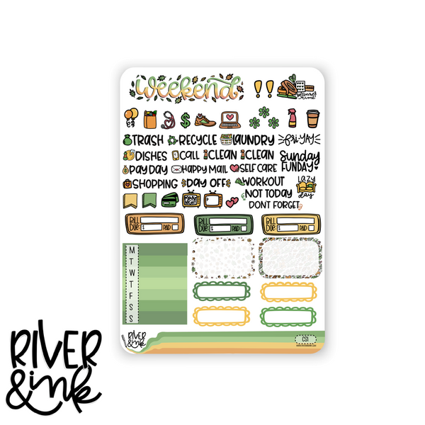 Changing Seasons | Vertical Stickers Kit Planner Stickers