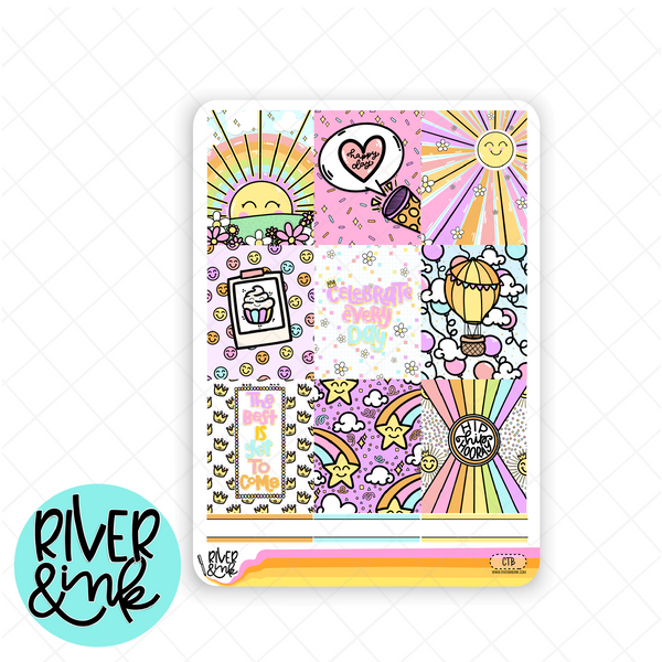 Celebrate Today | Weekly Vertical Planner Stickers Kit