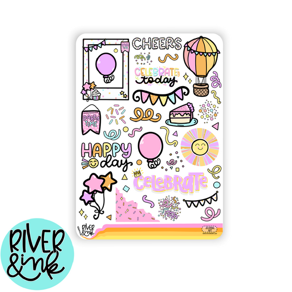 Celebrate Today | Journaling Stickers Kit