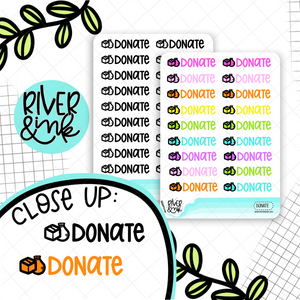 Donate | Hand Lettered Planner Stickers