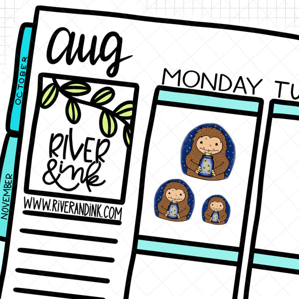 Firefly Biggie Sass Planner Characters | Hand Drawn Planner Stickers