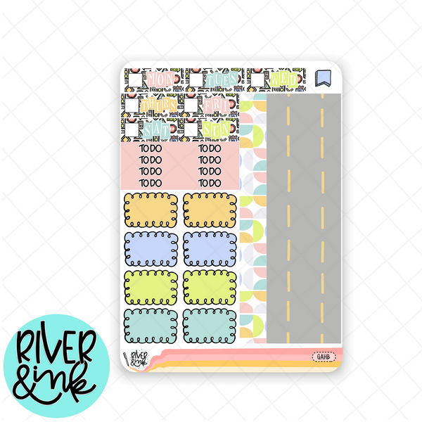 Getaway | Hobonichi Cousin l Planner Stickers Kit
