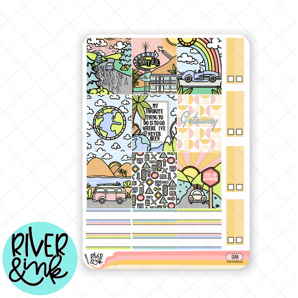 Getaway | Hobonichi Cousin l Planner Stickers Kit