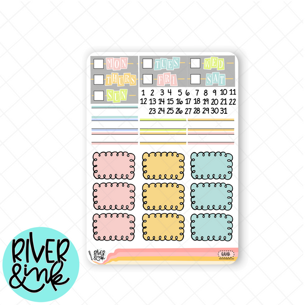 Getaway | Weekly Vertical Planner Stickers Kit