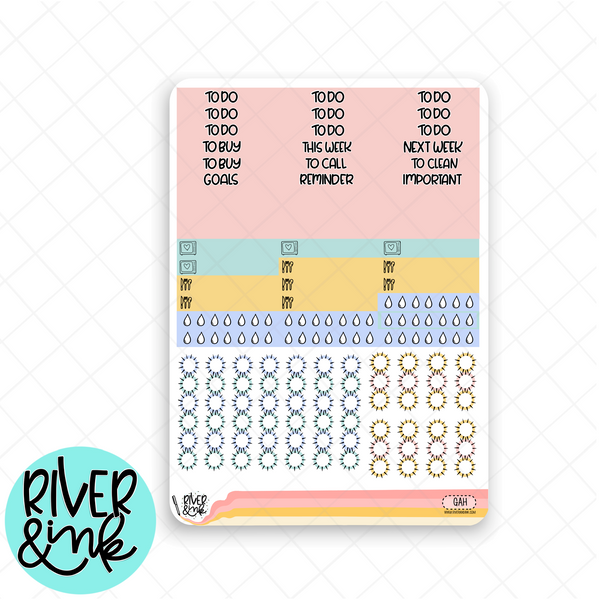 Getaway | Weekly Vertical Planner Stickers Kit