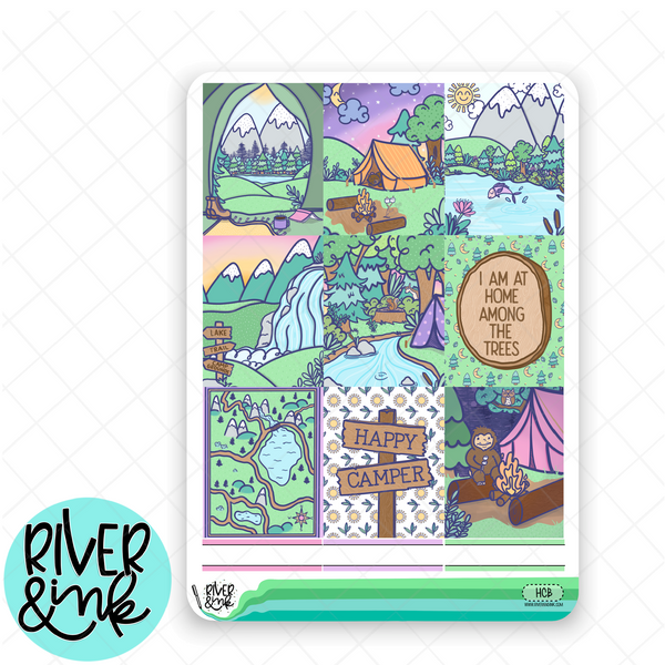 Happy Camper | Weekly Vertical Planner Stickers Kit