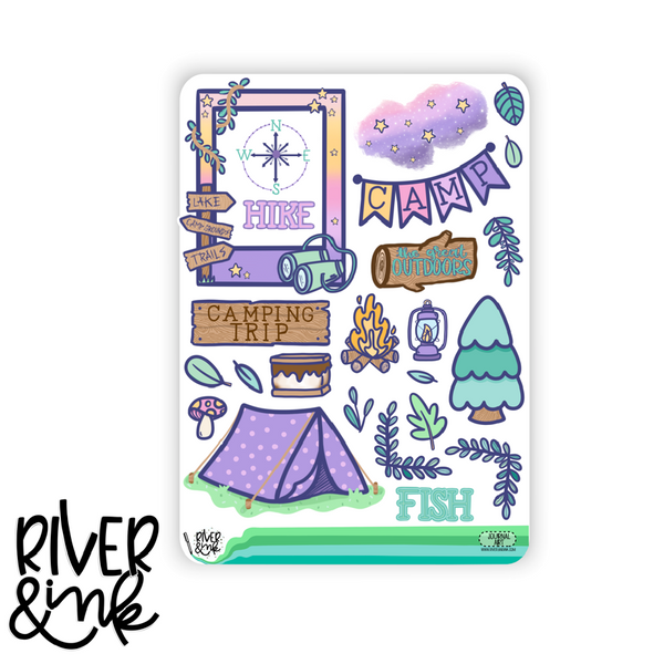 Happy Camper | Journaling Stickers Kit