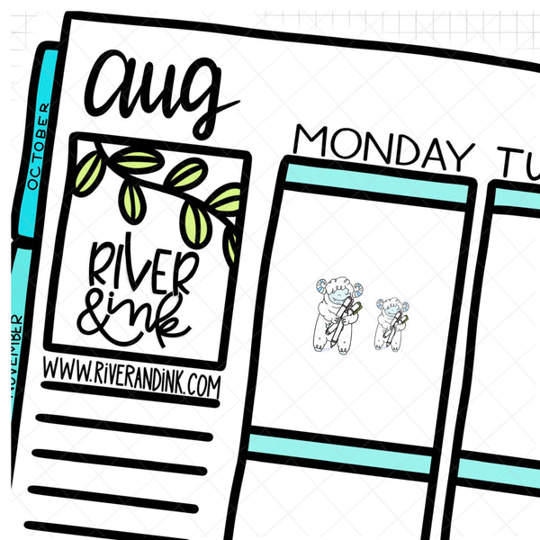 Highlighter Ygritte Planner Character | Hand Drawn Planner Stickers