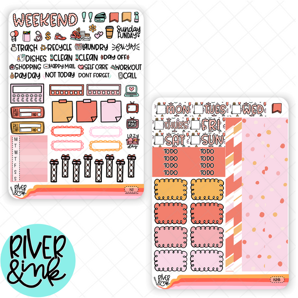Holly Jolly Christmas | Hobonichi Cousin l Planner Stickers Kit