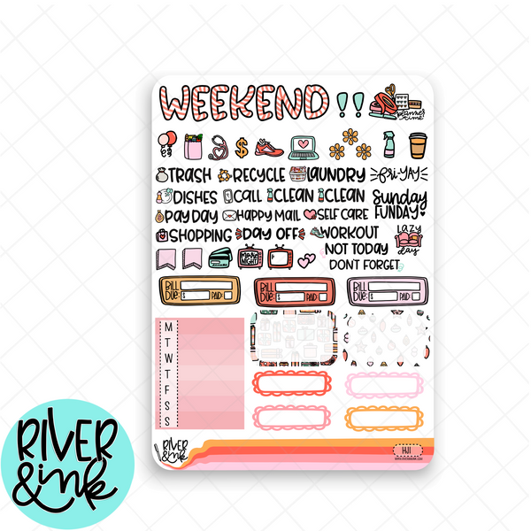 Holly Jolly Christmas | Weekly Vertical Planner Stickers Kit