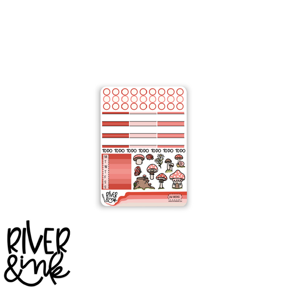 Little Mushrooms | Hobonichi Weeks Sticker Kit Planner Stickers