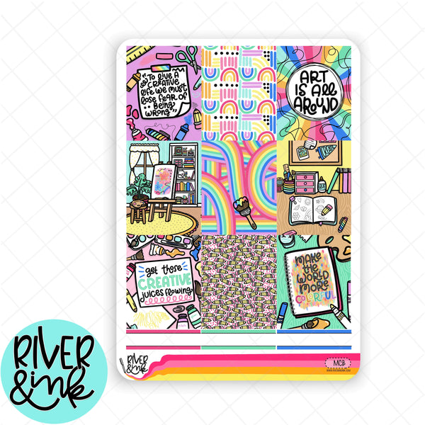Make and Create| Weekly Vertical Planner Stickers Kit
