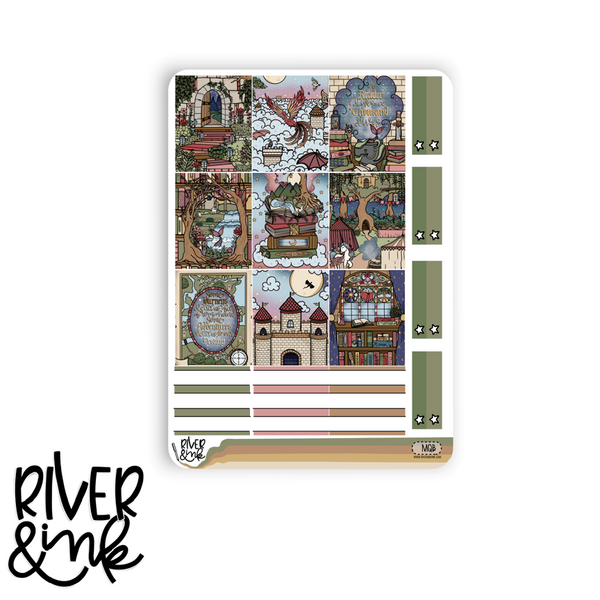 Magical Quest Fantasy Book | Hobonichi Cousin Planner Stickers Kit