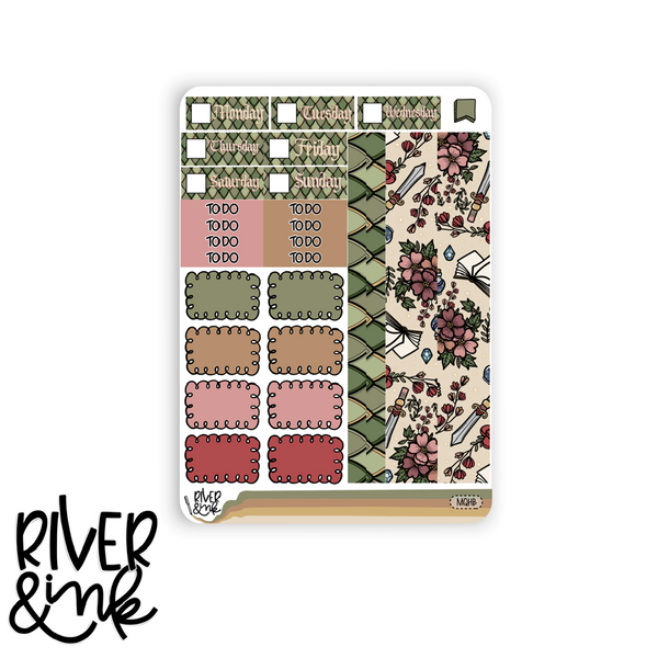 Magical Quest Fantasy Book | Hobonichi Cousin Planner Stickers Kit