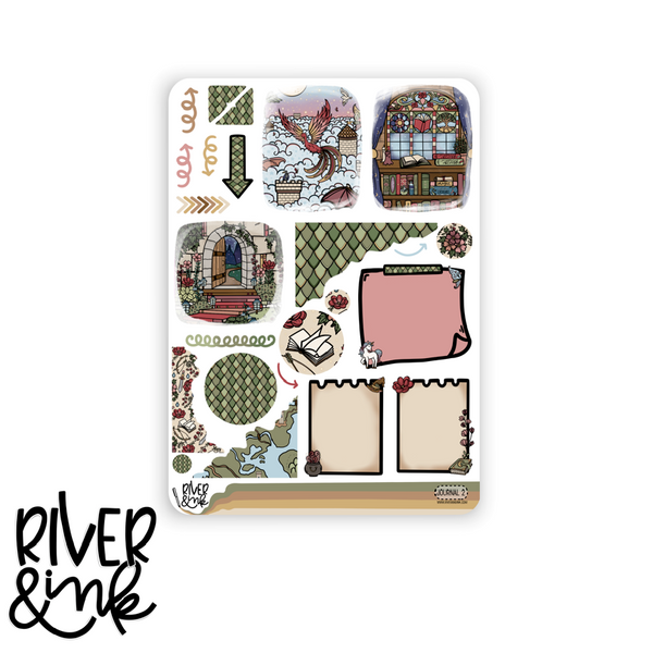 Magical Quest Fantasy Books | Journaling Stickers Kit