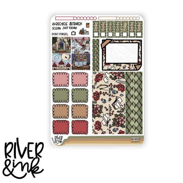 Magical Quest Fantasy Book | Hobonichi Weeks Sticker Kit Planner Stickers