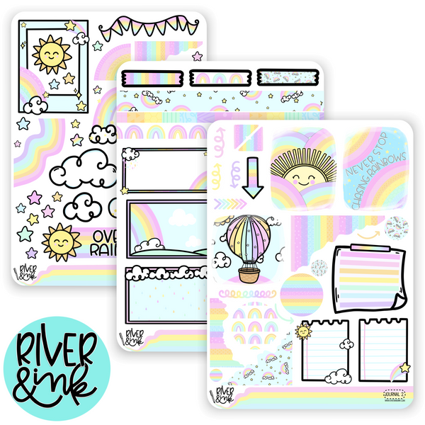 Over The Rainbow | Journaling Stickers Kit