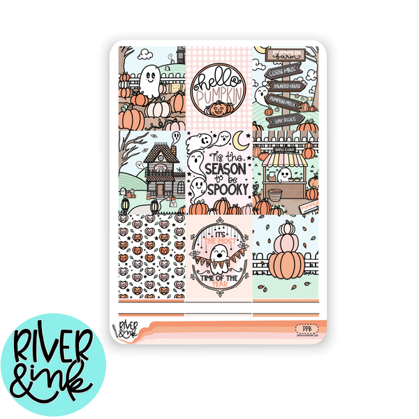 Pumpkin Patch | Vertical Stickers Kit Planner Stickers