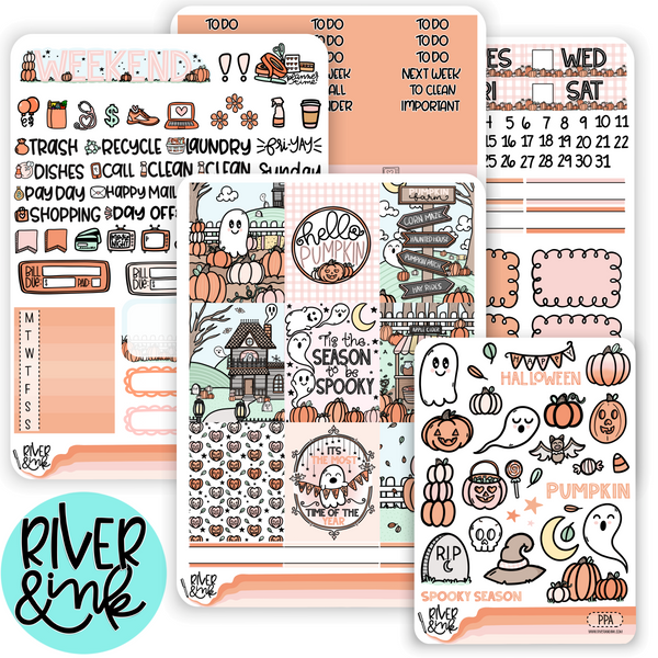 Pumpkin Patch | Vertical Stickers Kit Planner Stickers