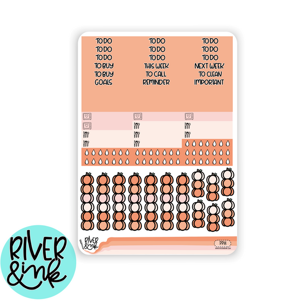 Pumpkin Patch | Vertical Stickers Kit Planner Stickers