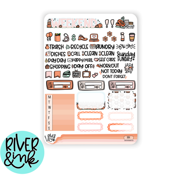 Pumpkin Patch | Vertical Stickers Kit Planner Stickers