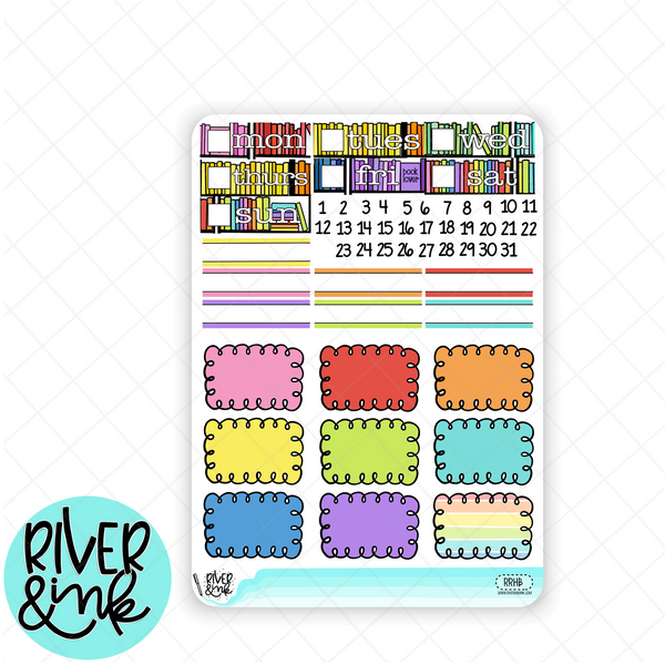 Reading Rainbow| Weekly Vertical Planner Stickers Kit
