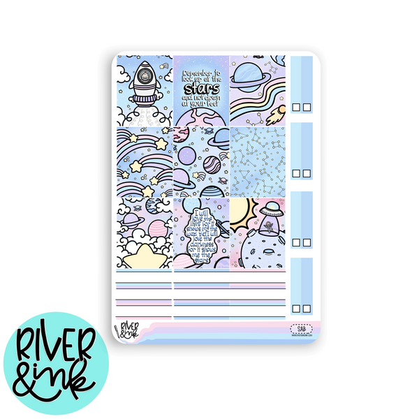 Space Age | Hobonichi Cousin l Planner Stickers Kit
