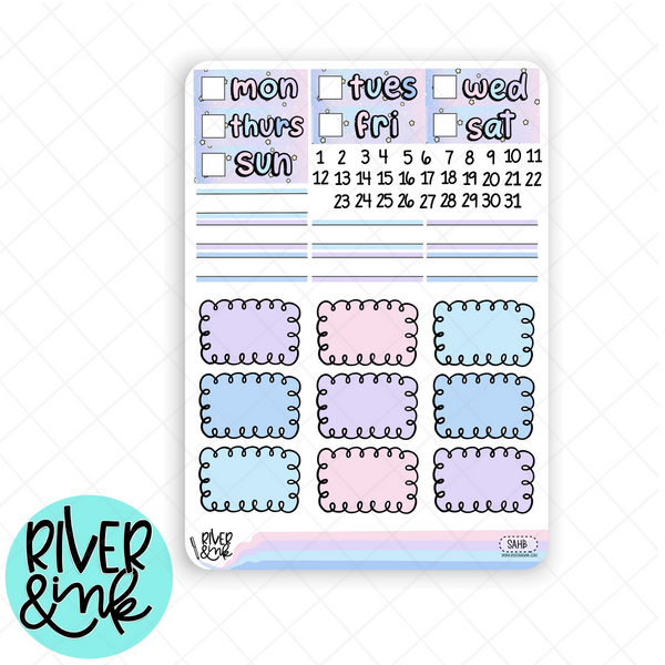 Space Age | Vertical Stickers Kit Planner Stickers