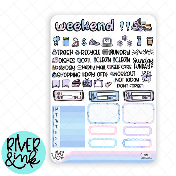 Space Age | Vertical Stickers Kit Planner Stickers