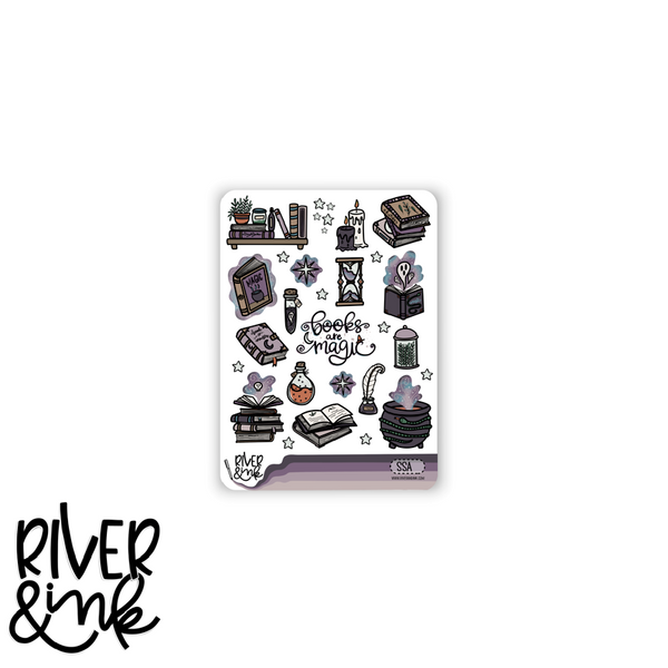 Spines and Spirits | Vertical Stickers Kit Planner Stickers