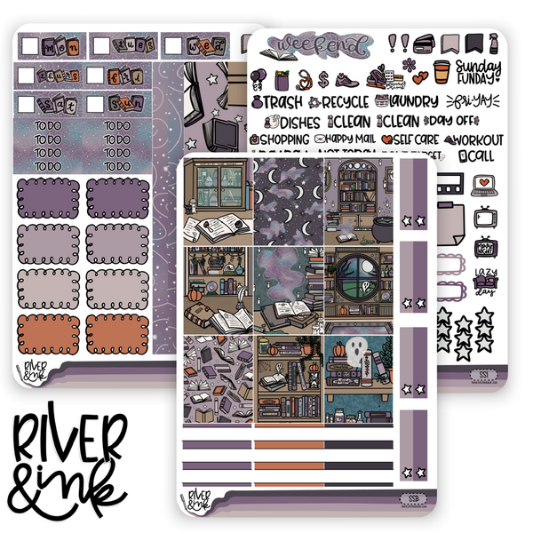 Spines and Spirits | Hobonichi Cousin l Planner Stickers Kit