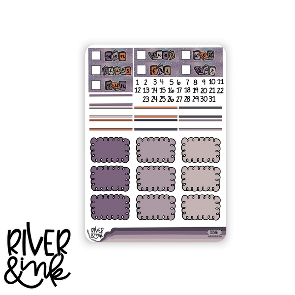 Spines and Spirits | Vertical Stickers Kit Planner Stickers