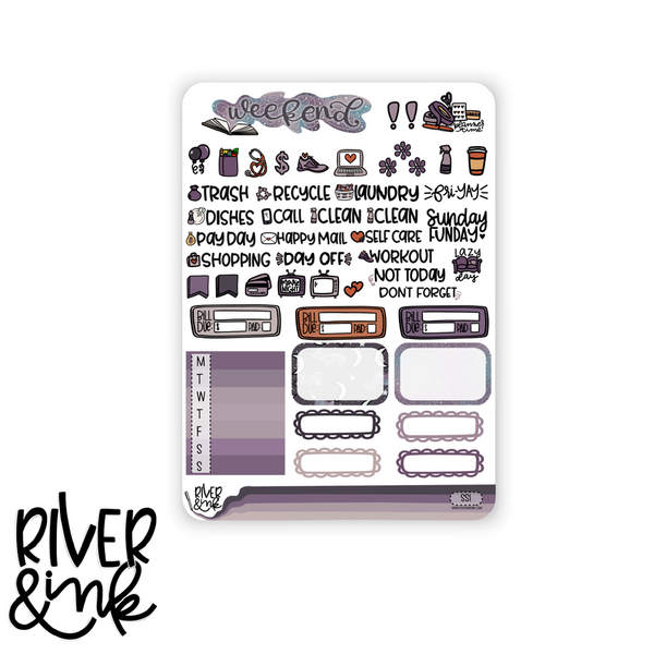 Spines and Spirits | Vertical Stickers Kit Planner Stickers