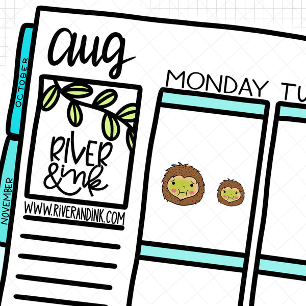 Sassmojis 3 Biggie Sass Planner Characters | Hand Drawn Planner Stickers