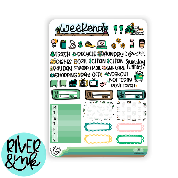 Seeds and Soil Gardening Weekly | Vertical Stickers Kit Planner Stickers