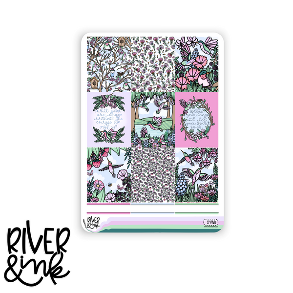 Spread Your Wings | Vertical Stickers Kit Planner Stickers