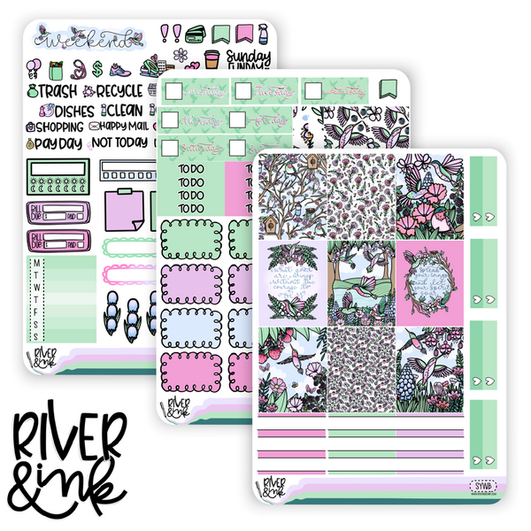 Spread Your Wings | Hobonichi Cousin Planner Stickers Kit