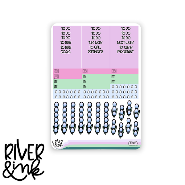 Spread Your Wings | Vertical Stickers Kit Planner Stickers