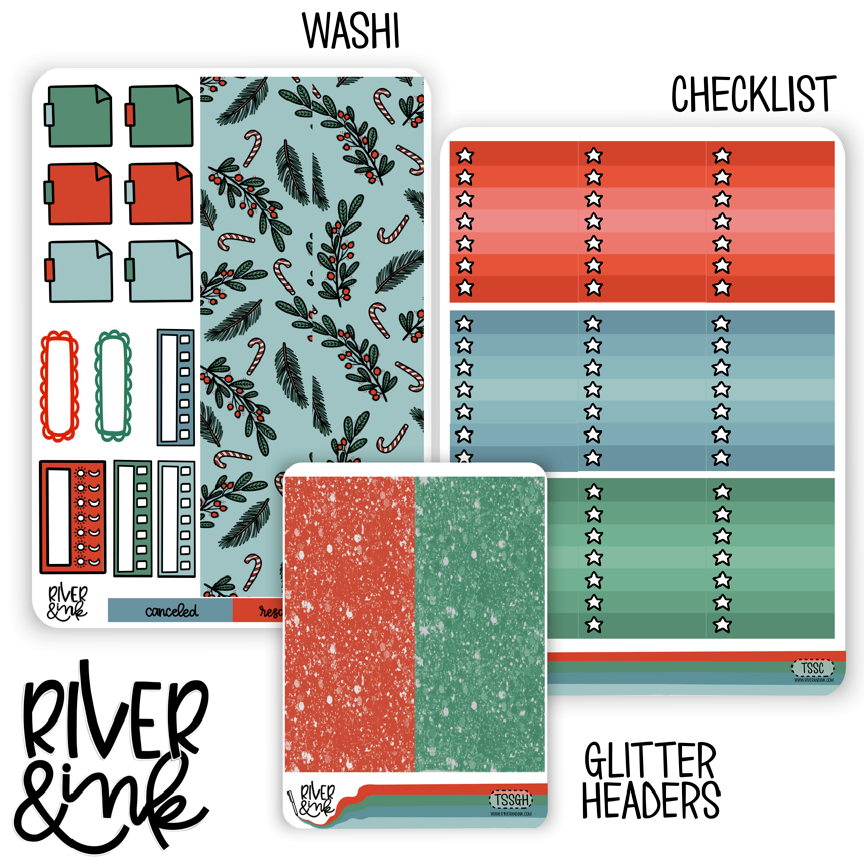 Tis The Season | Weekly Vertical Planner Stickers Kit Add Ons – River & Ink